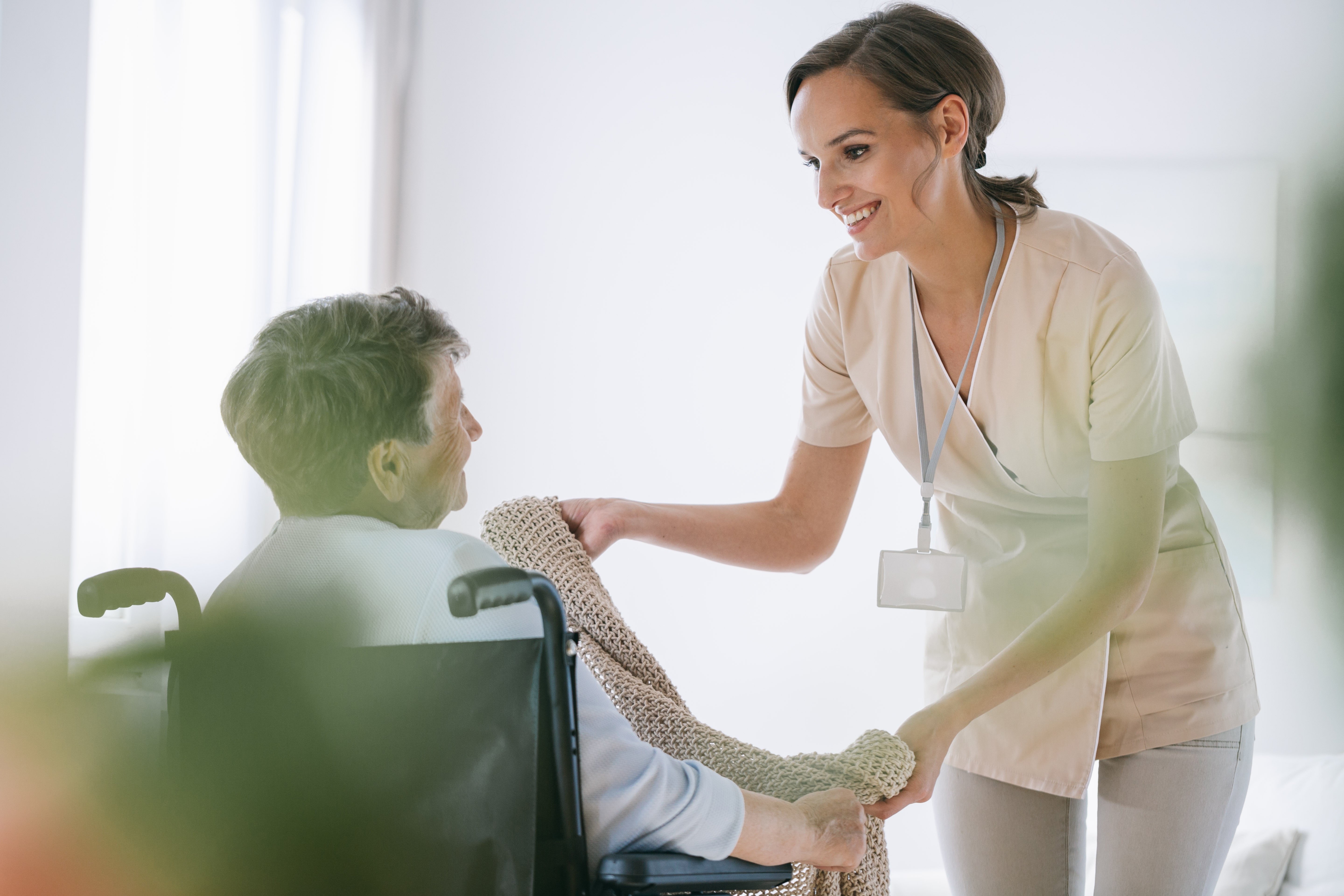 Nurse in a nursing home